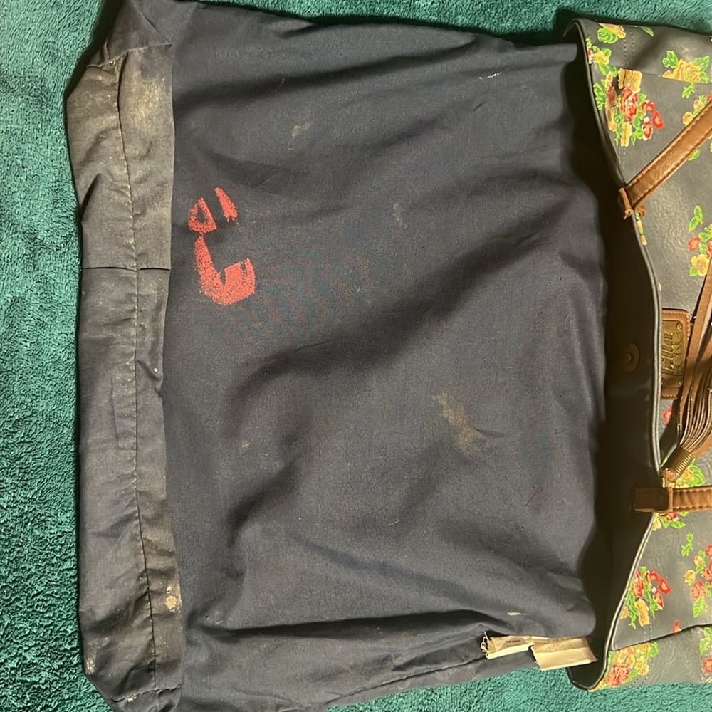 Floral Billabong tote bag polyvinyl ladies teens - Picture 7 of 7